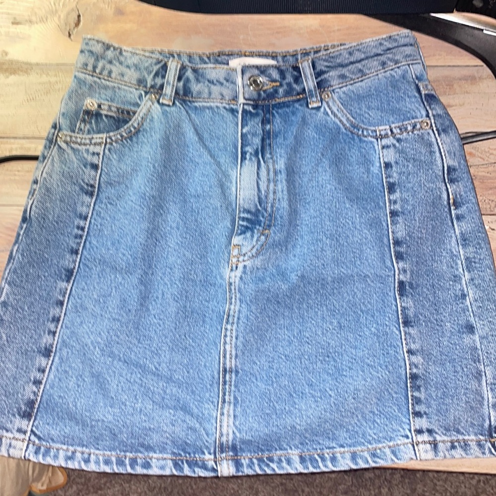 TOPSHOP short denim skirt